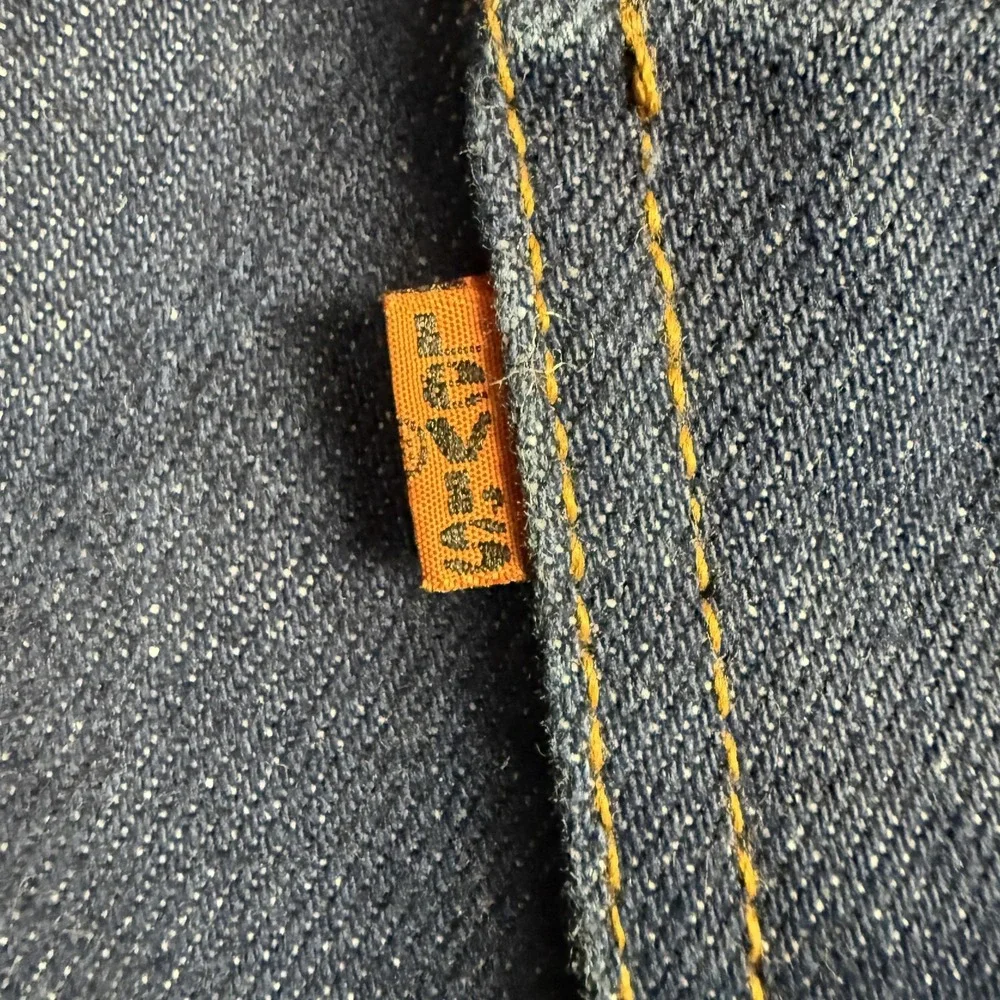 VTG 80s Levis 20508 Mens Jeans 34x30 Straight Leg Orange Tab Made USA Denim‎